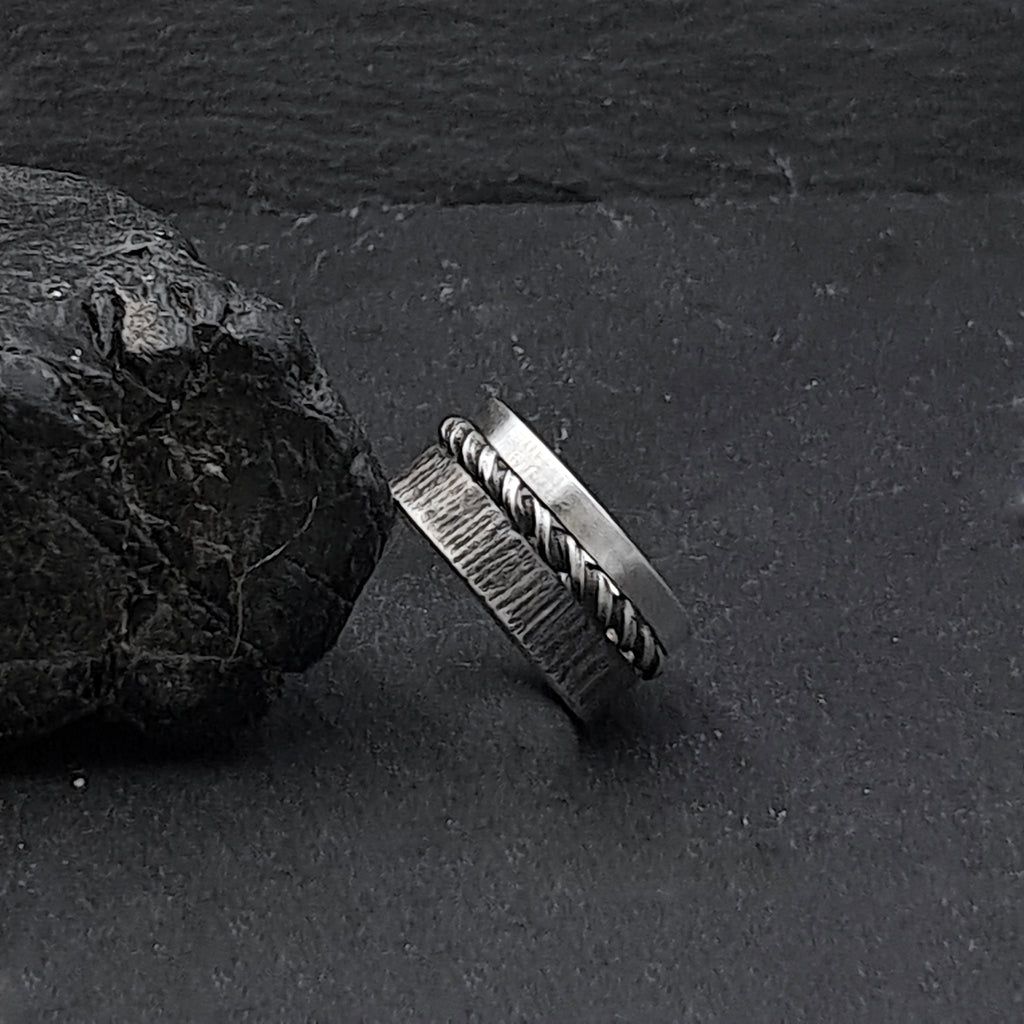 ''Bound'' 925 silver ring