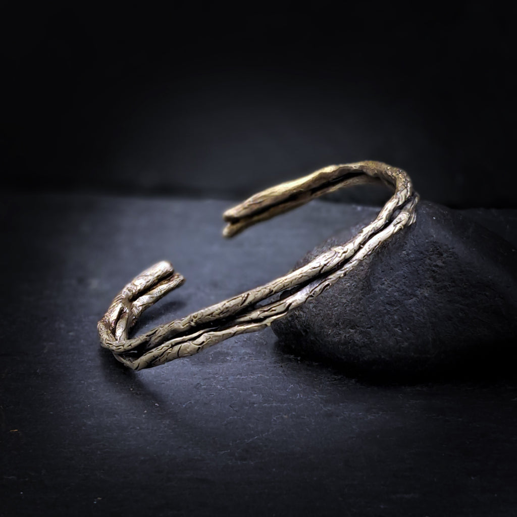 ''Branches'' Brass Cuff Bracelet