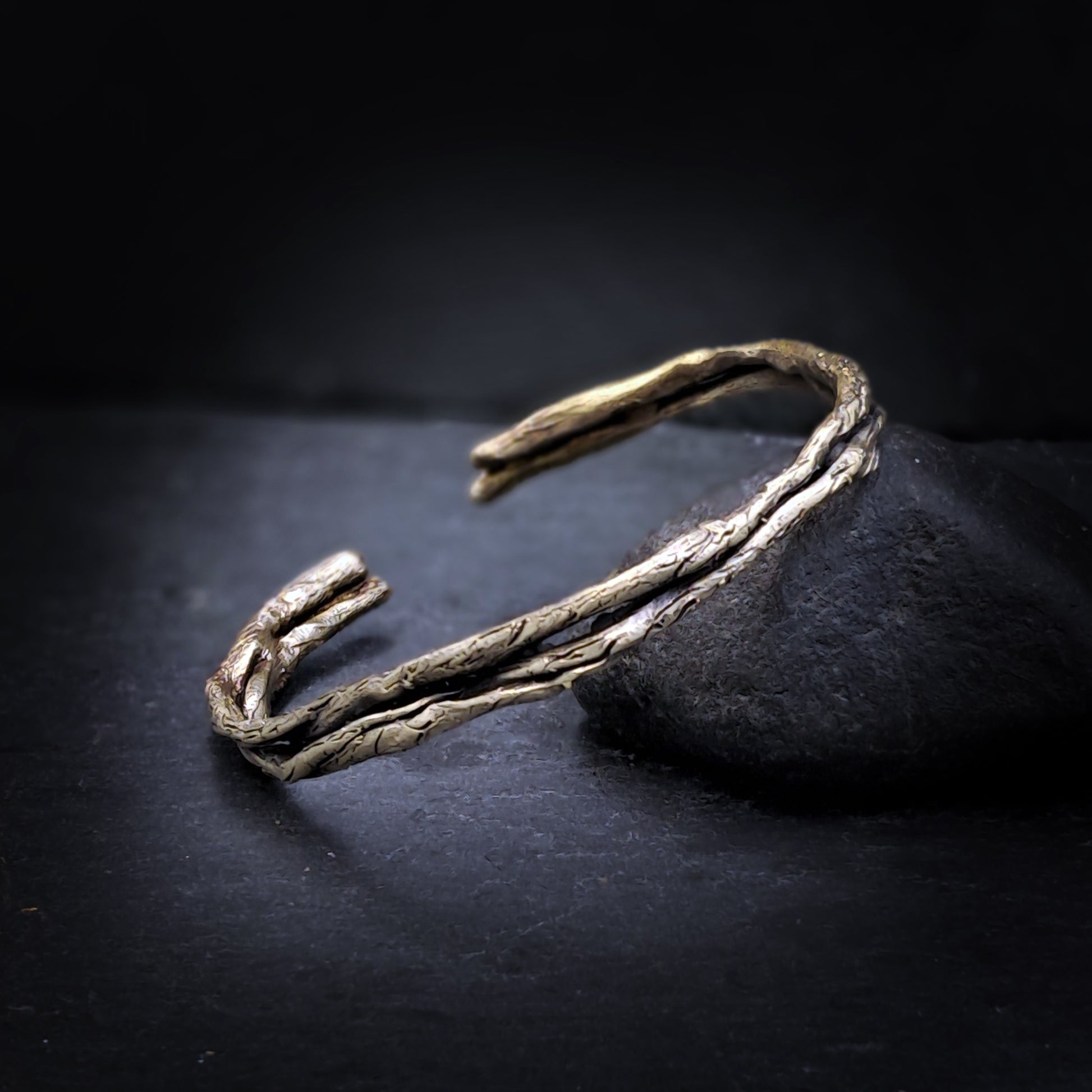 ''Branches'' Brass Cuff Bracelet