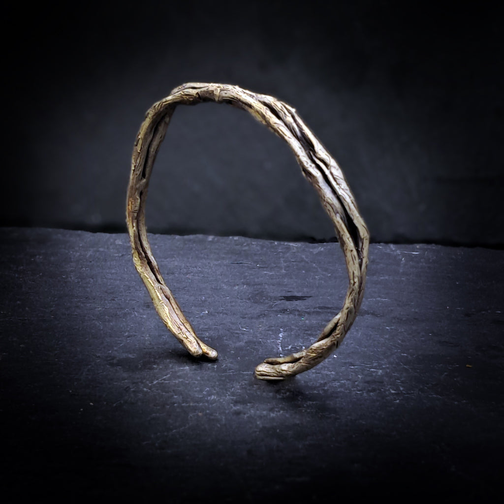 ''Branches'' Brass Cuff Bracelet
