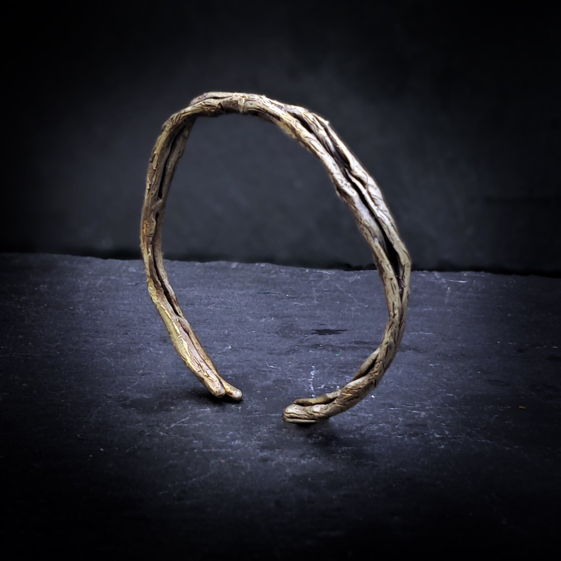 ''Branches'' Brass Cuff Bracelet