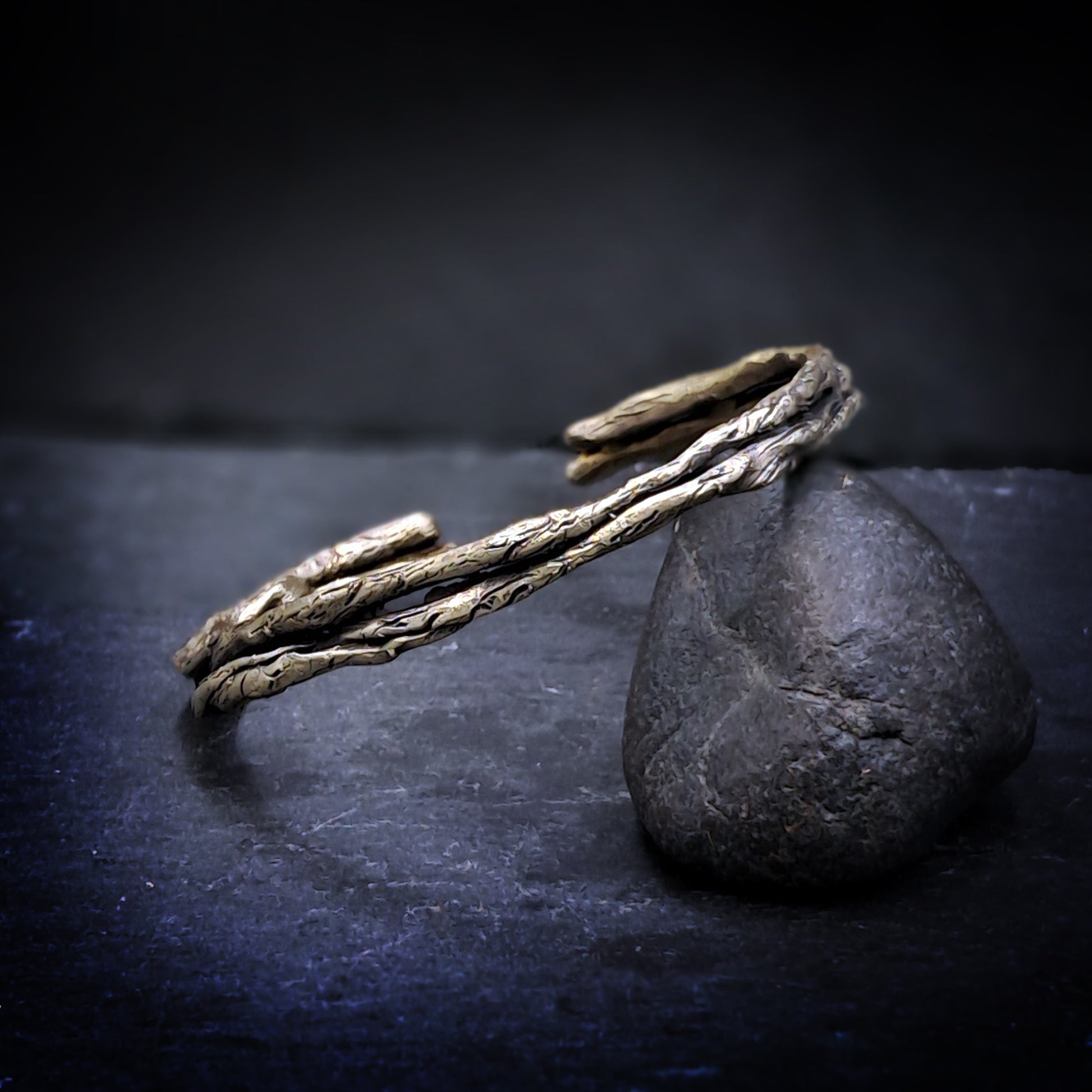 ''Branches'' Brass Cuff Bracelet