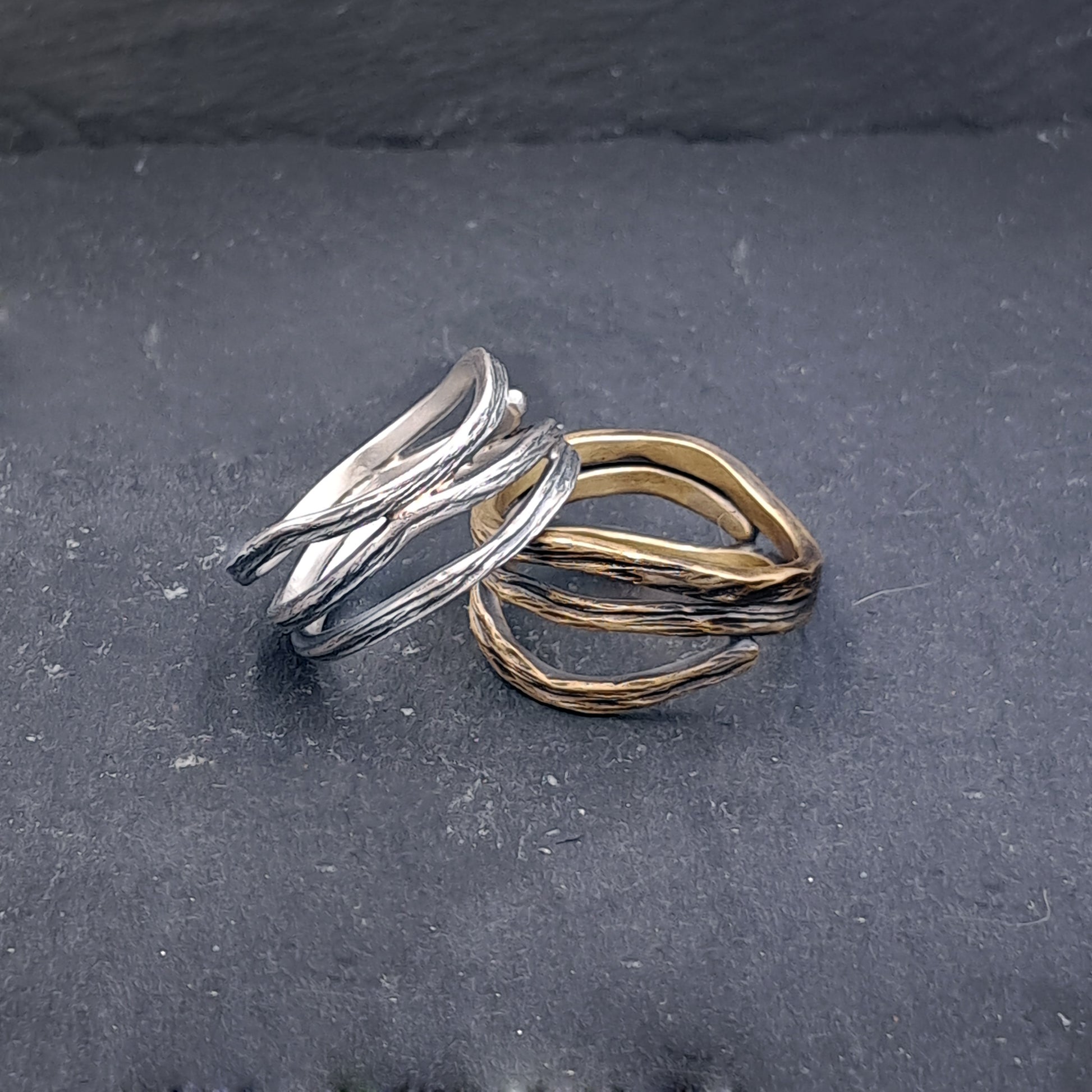 ''Τree branch'' 925 silver or brass ring