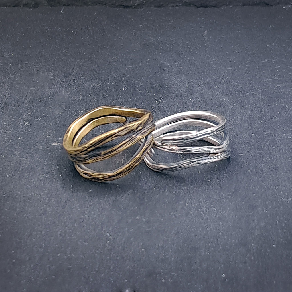 ''Τree branch'' 925 silver or brass ring