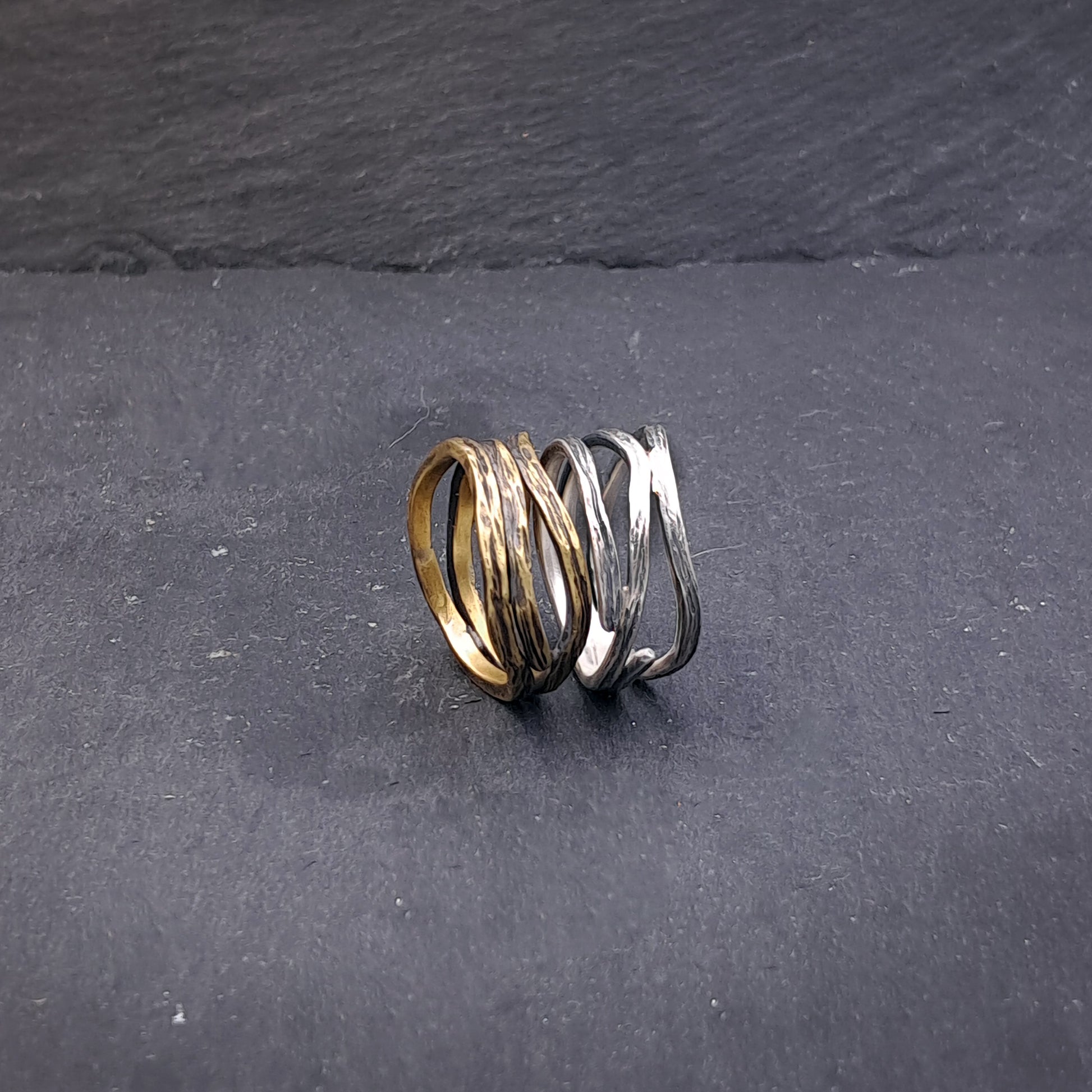 ''Τree branch'' 925 silver or brass ring