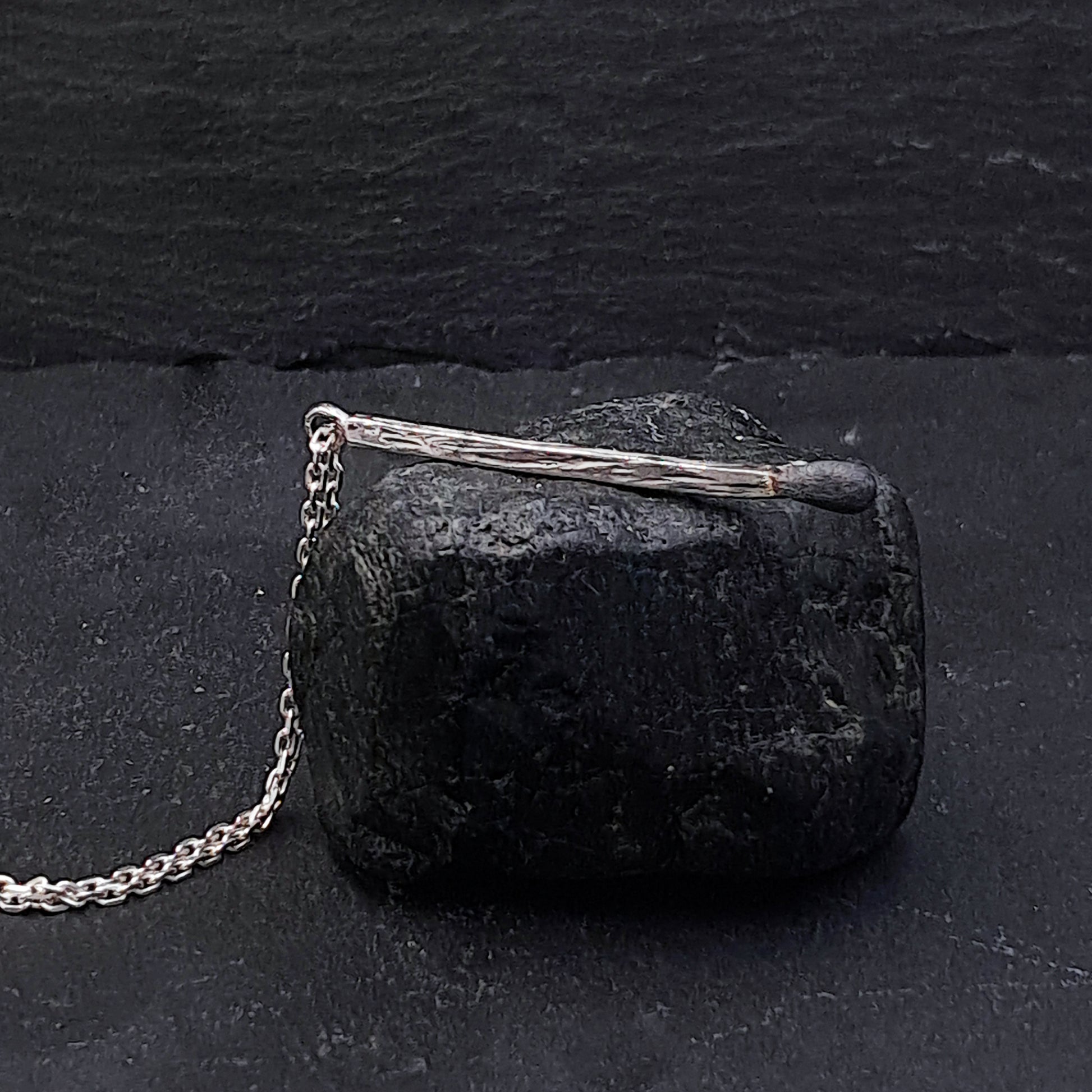 ''Matchstick'' 925 Silver Necklace