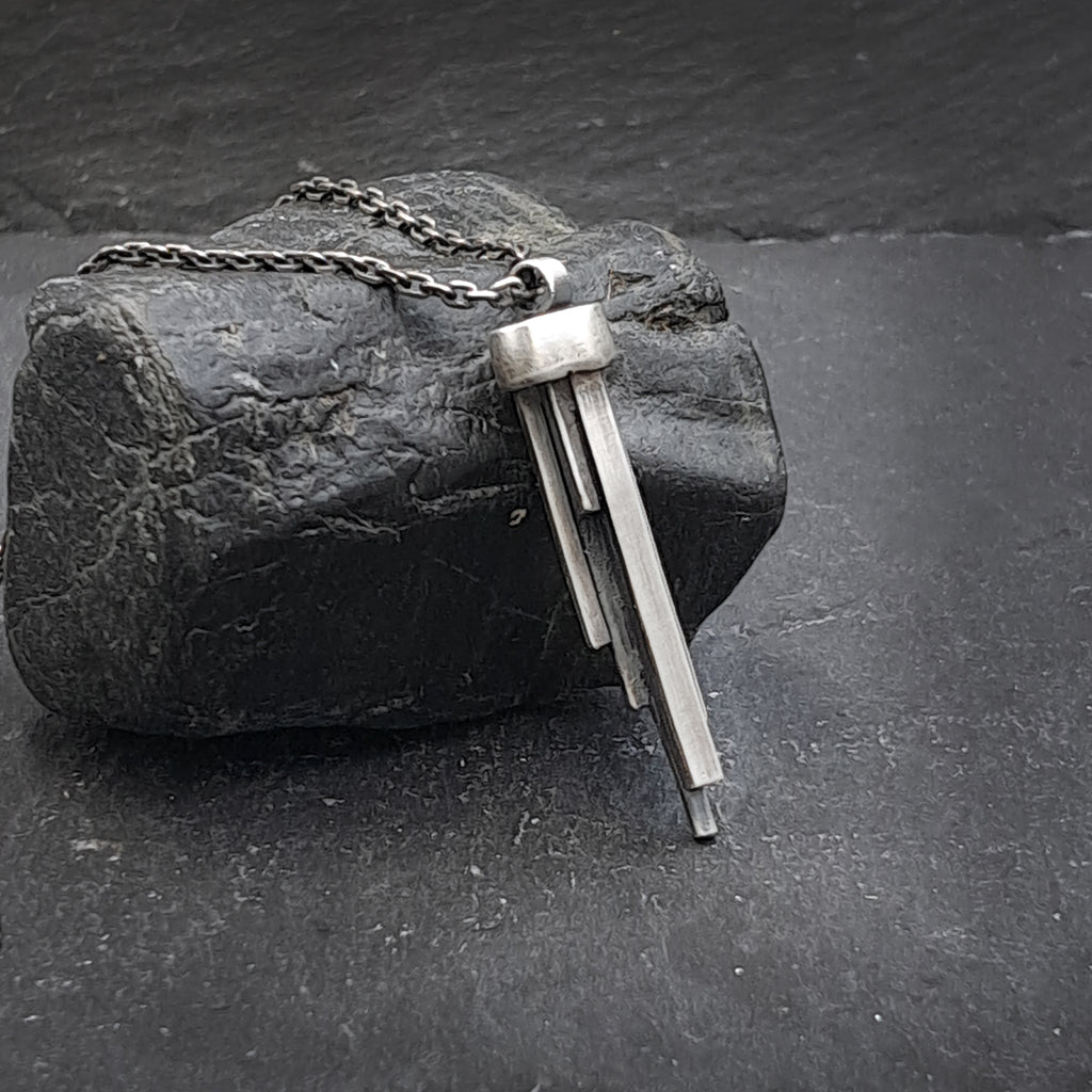 ''Stalactites''  925 Silver Necklace