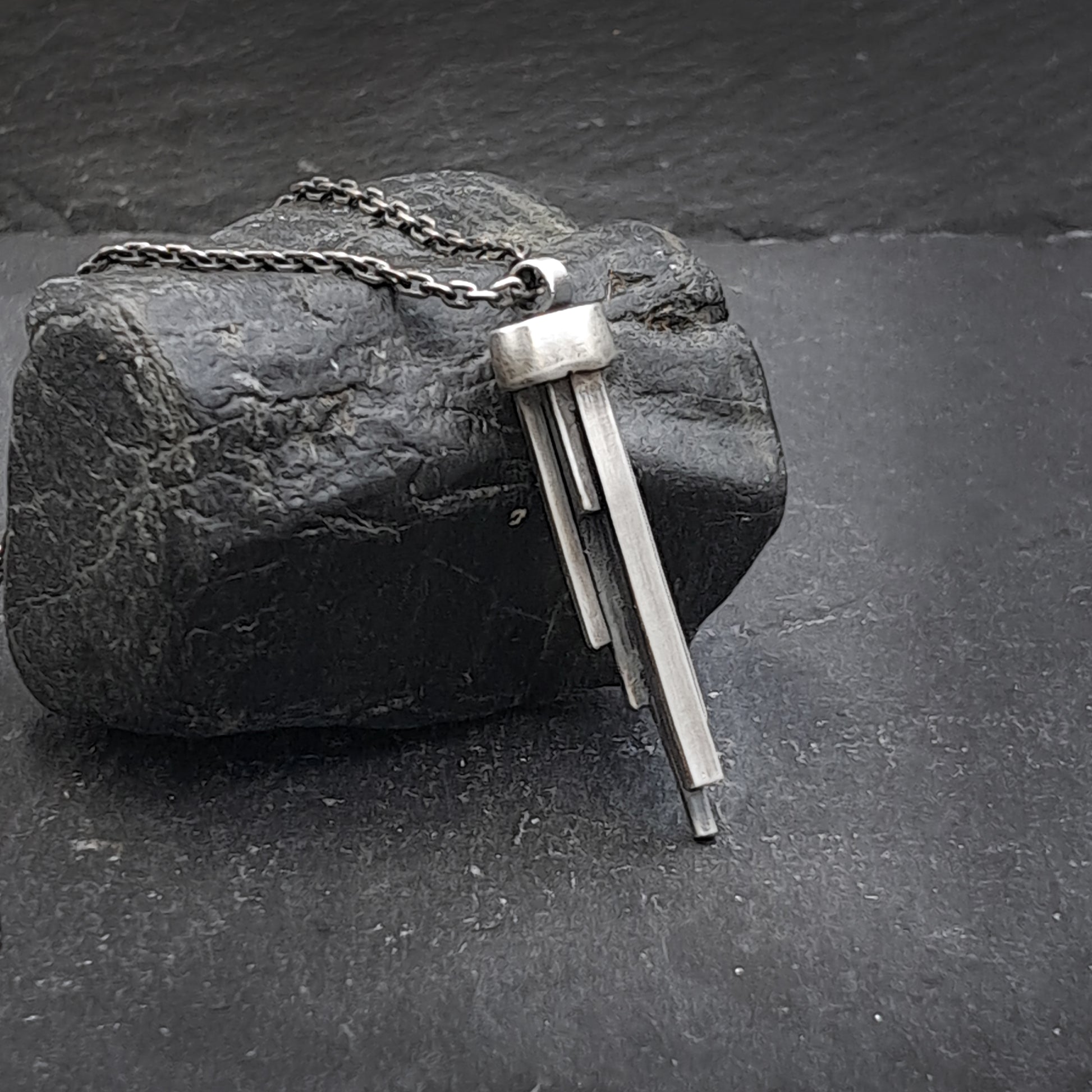''Stalactites''  925 Silver Necklace
