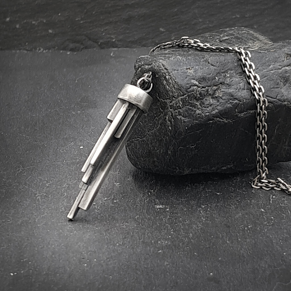 ''Stalactites''  925 Silver Necklace
