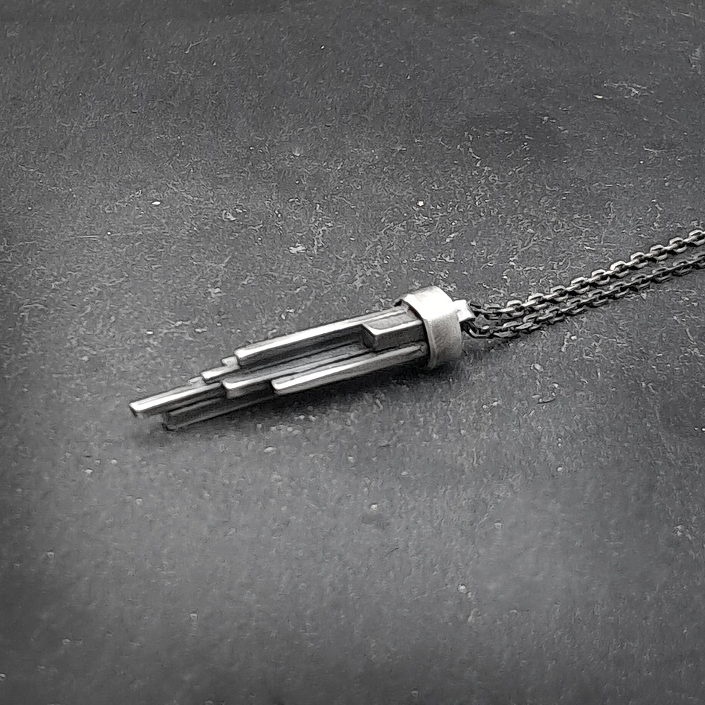 ''Stalactites''  925 Silver Necklace
