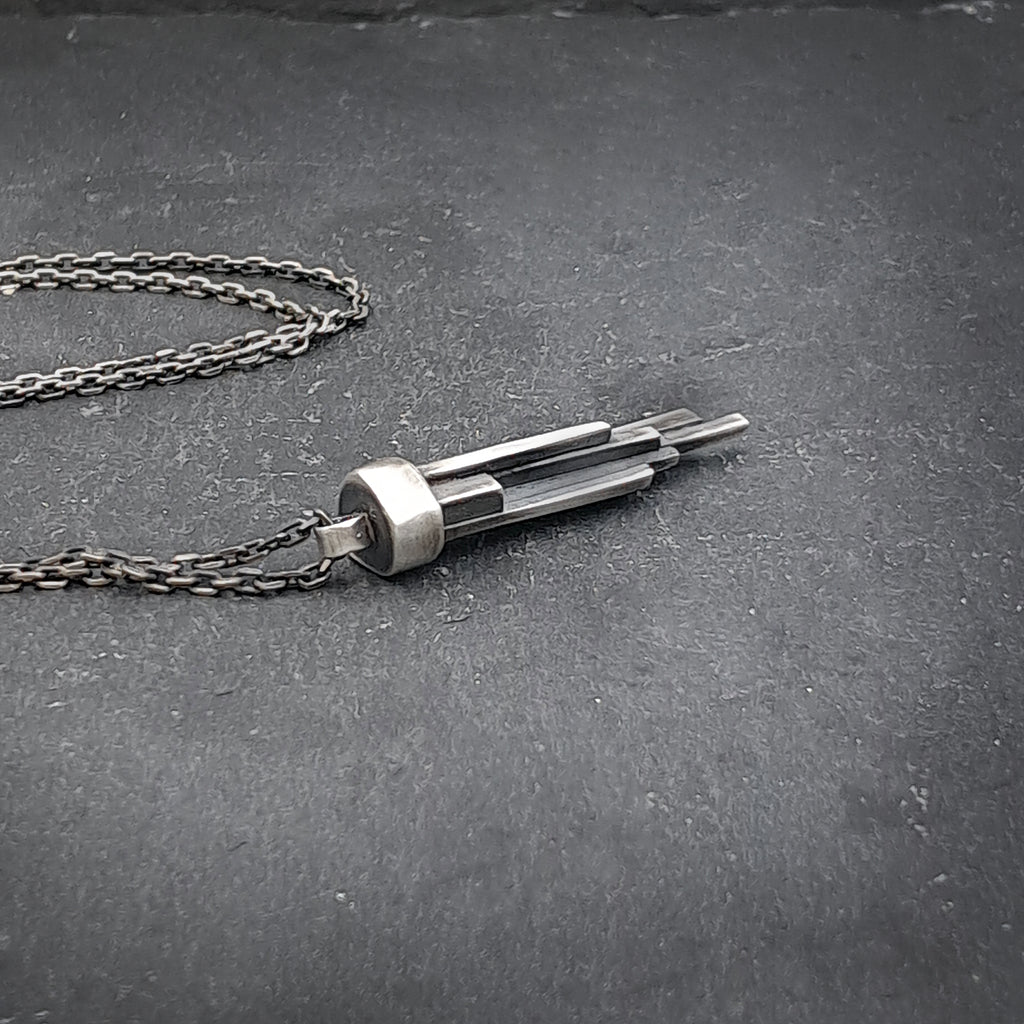 ''Stalactites''  925 Silver Necklace