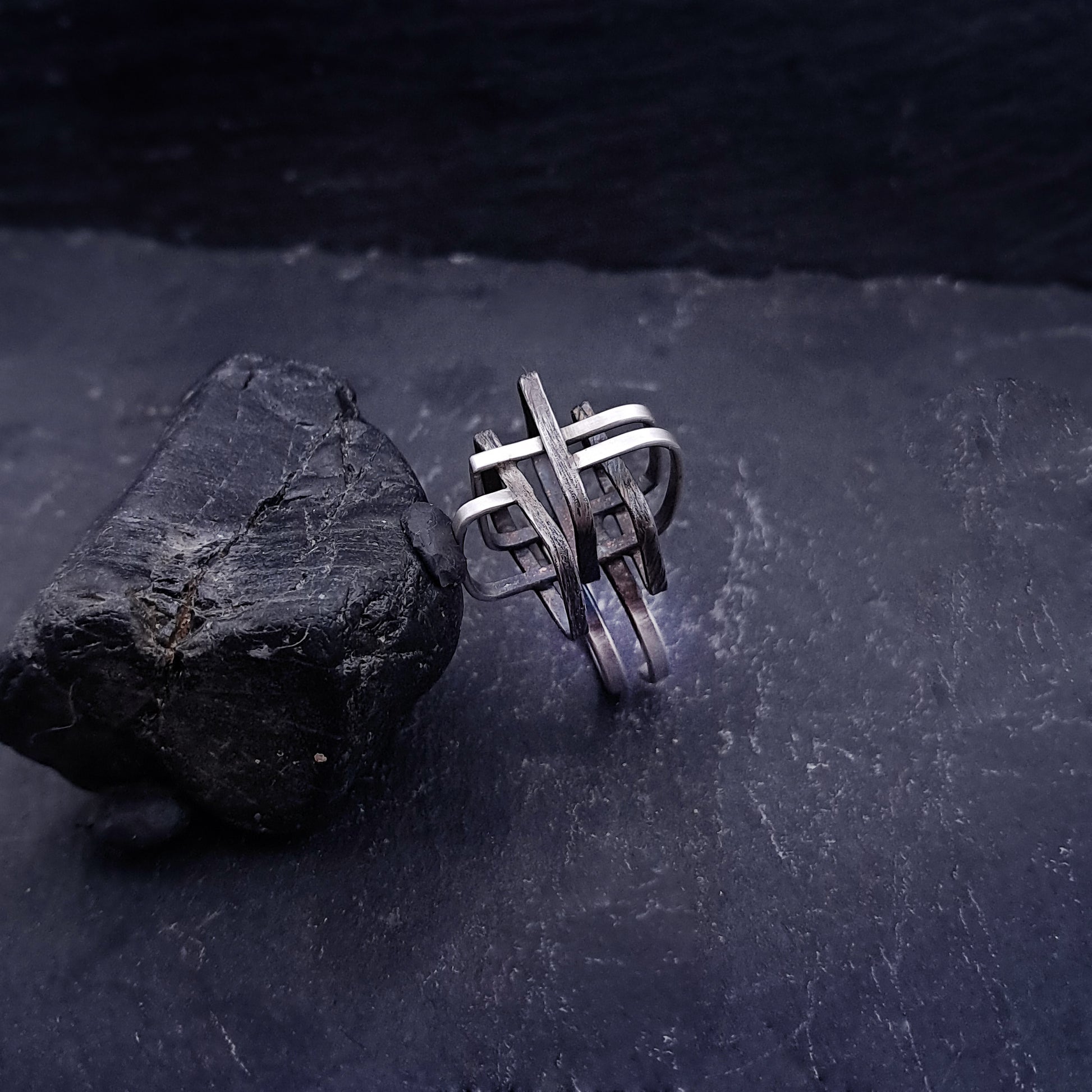 ''Interwoven Paths'' 925 Silver Ring