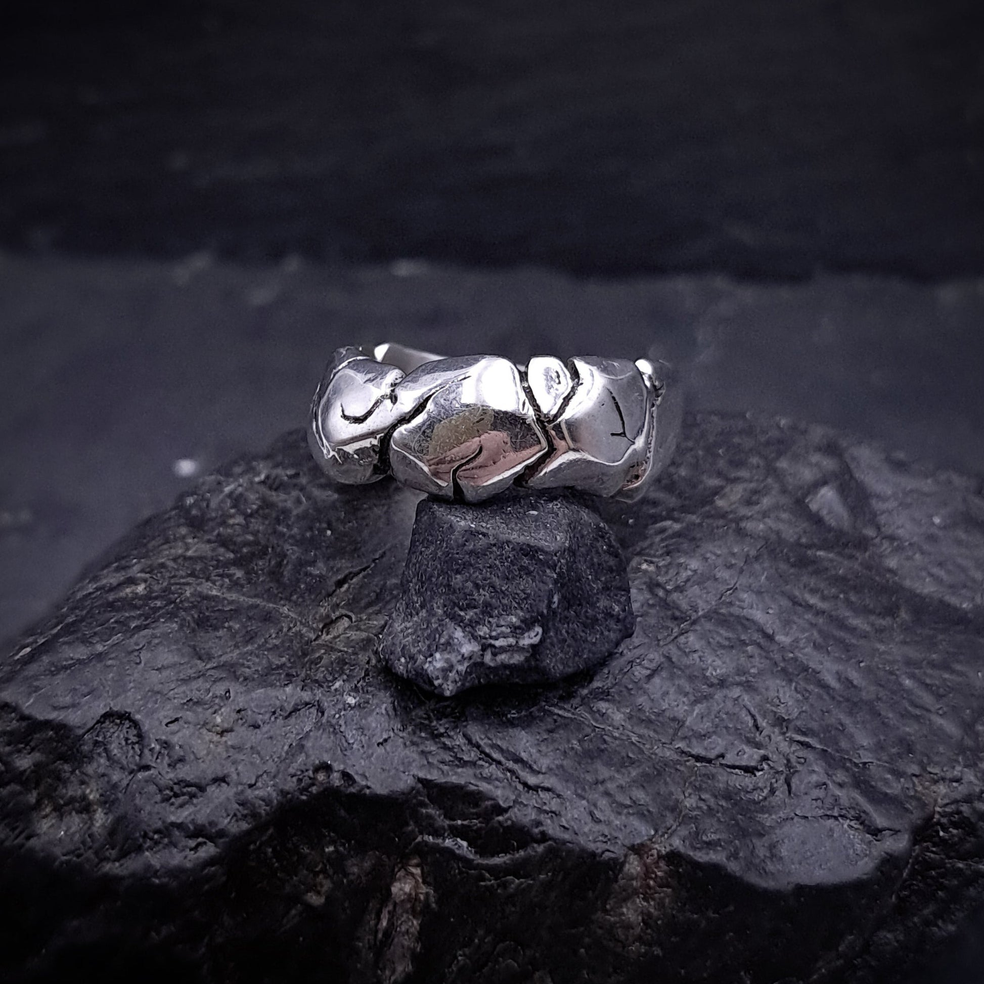 ''Erosion Form'' 925 Silver Ring