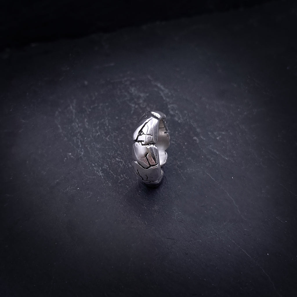 ''Erosion Form'' 925 Silver Ring