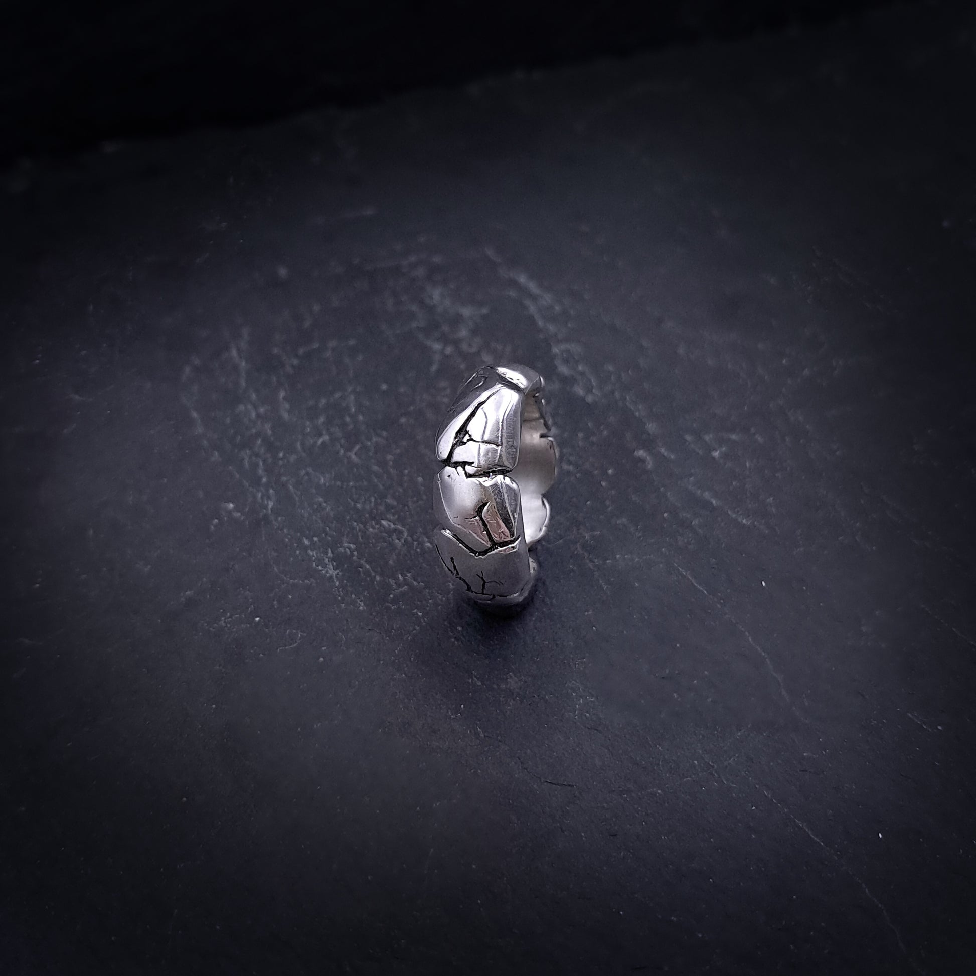 ''Erosion Form'' 925 Silver Ring