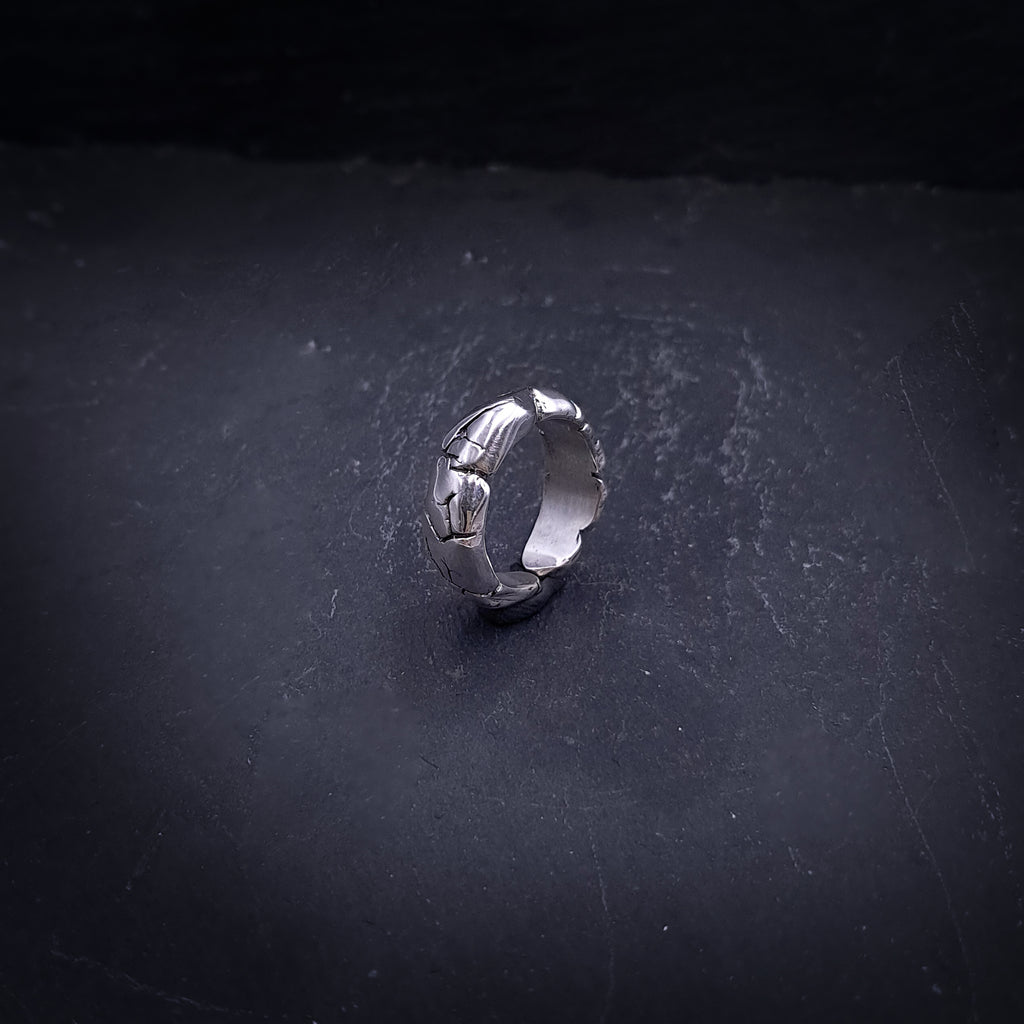 ''Erosion Form'' 925 Silver Ring