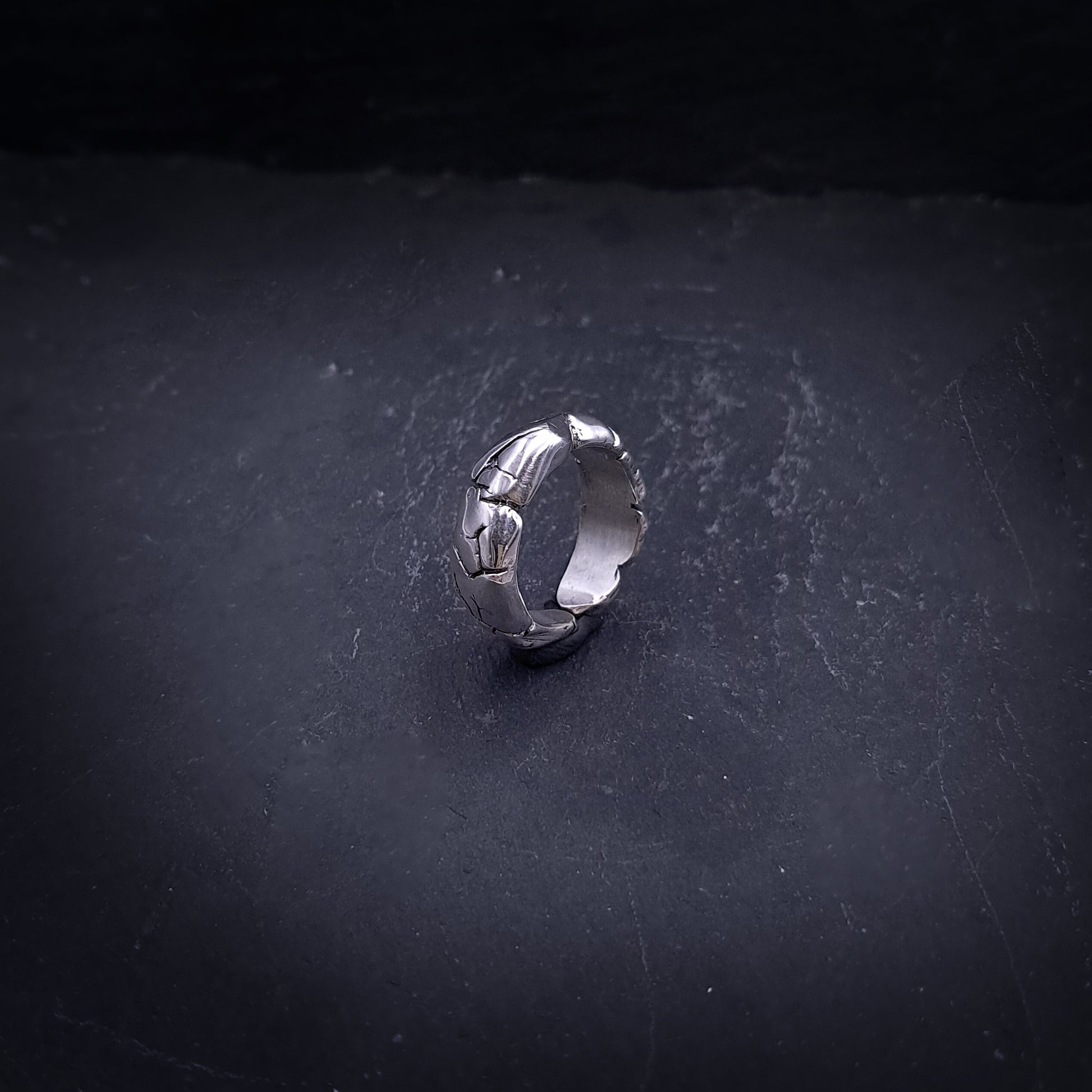 ''Erosion Form'' 925 Silver Ring