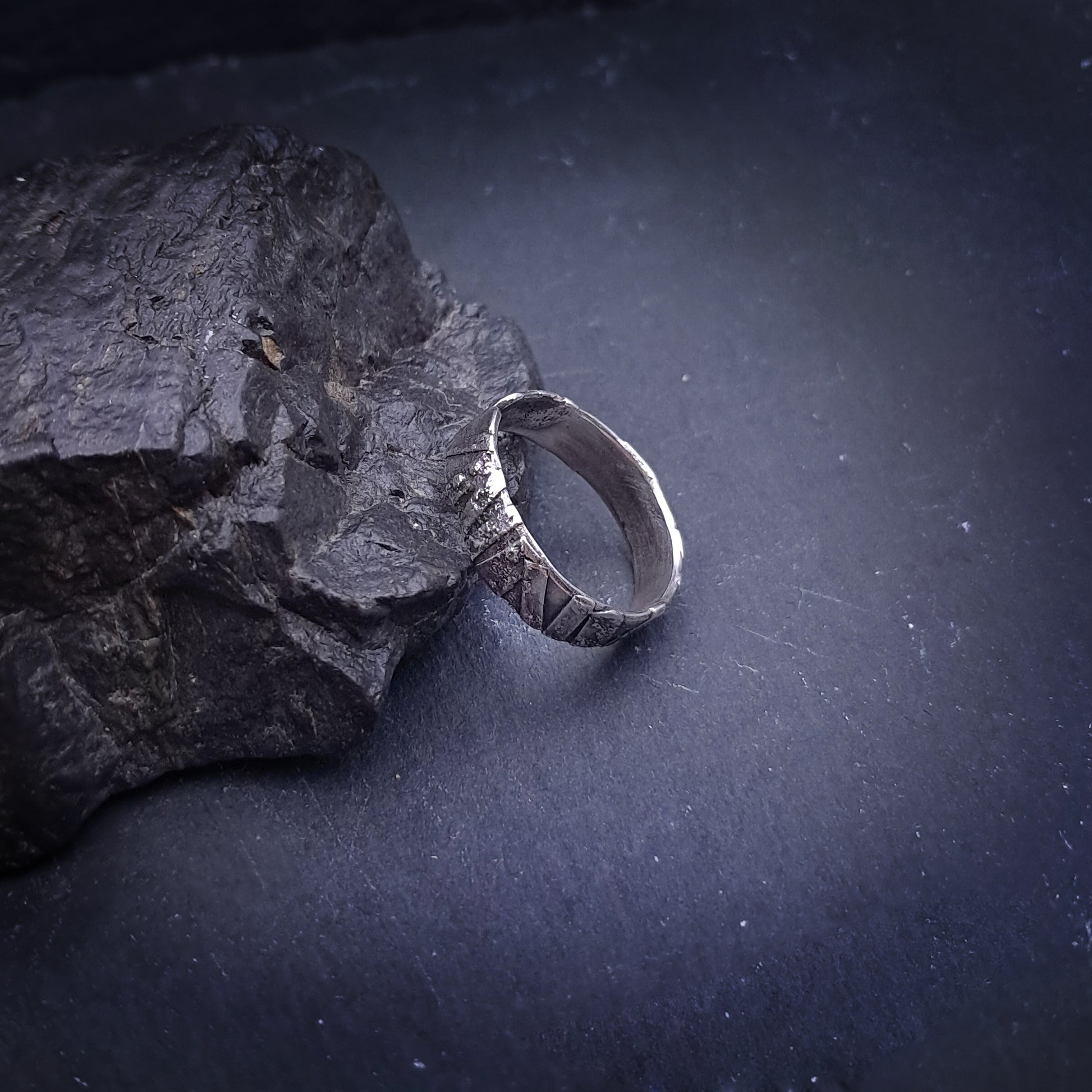 ''Fragment of Earth'' Adjustable Silver 925 Ring