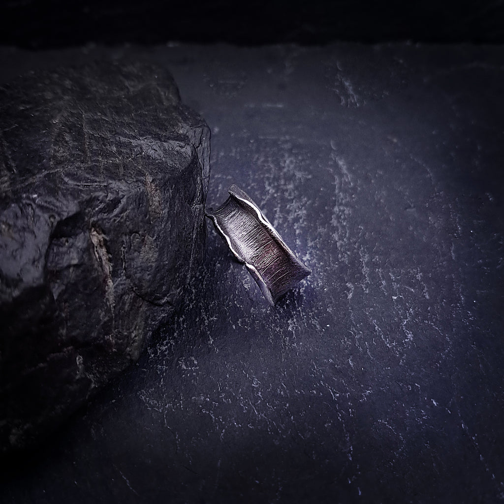 ''Silent Wave'' Adjustable 925 Silver Ring