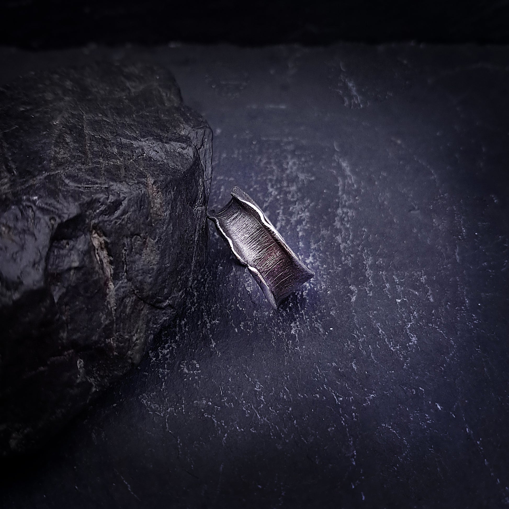 ''Silent Wave'' Adjustable 925 Silver Ring