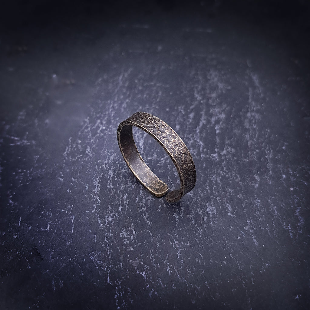 ''Echoes of Earth'' Adjustable brass ring
