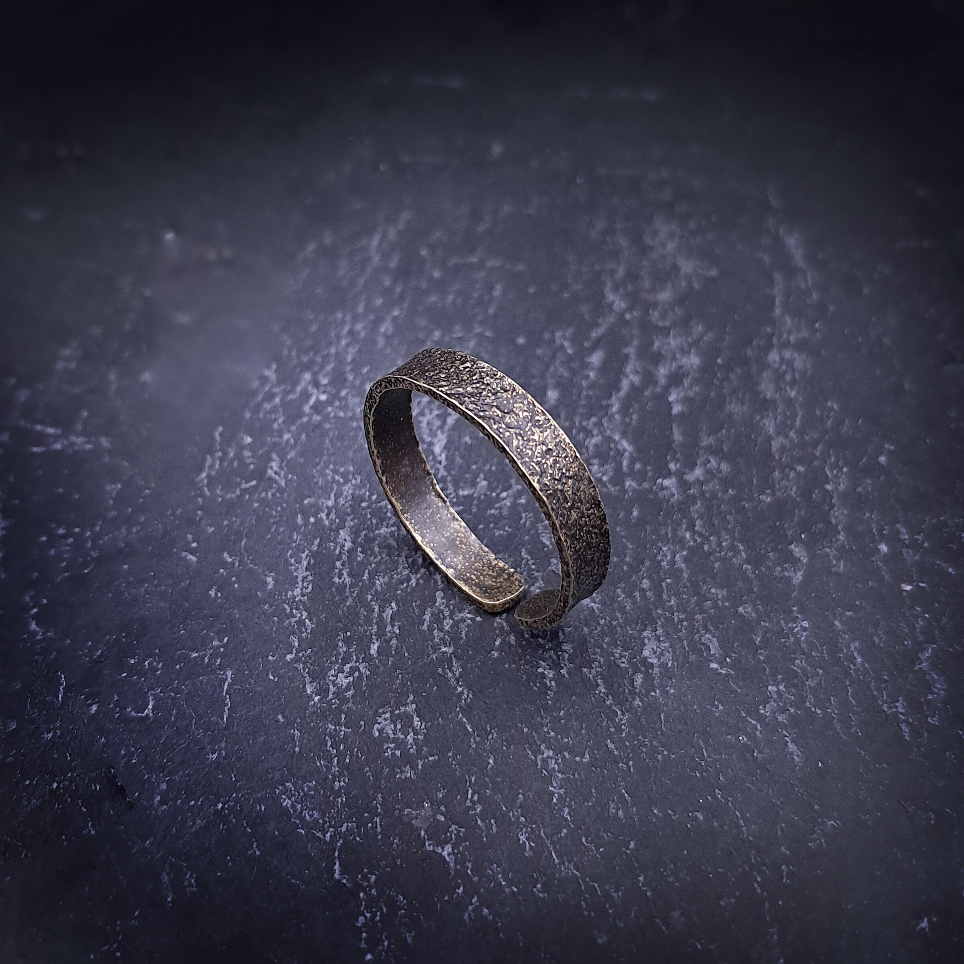 ''Echoes of Earth'' Adjustable brass ring