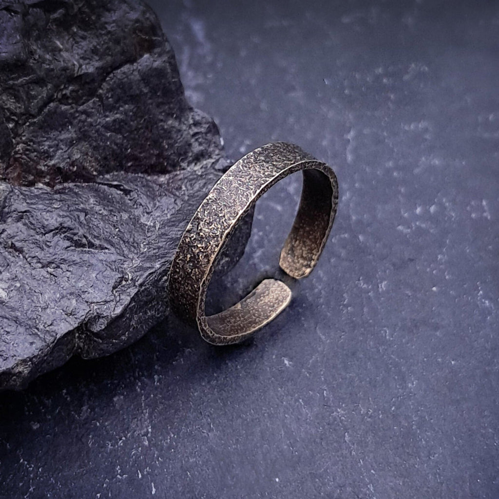 ''Echoes of Earth'' Adjustable brass ring