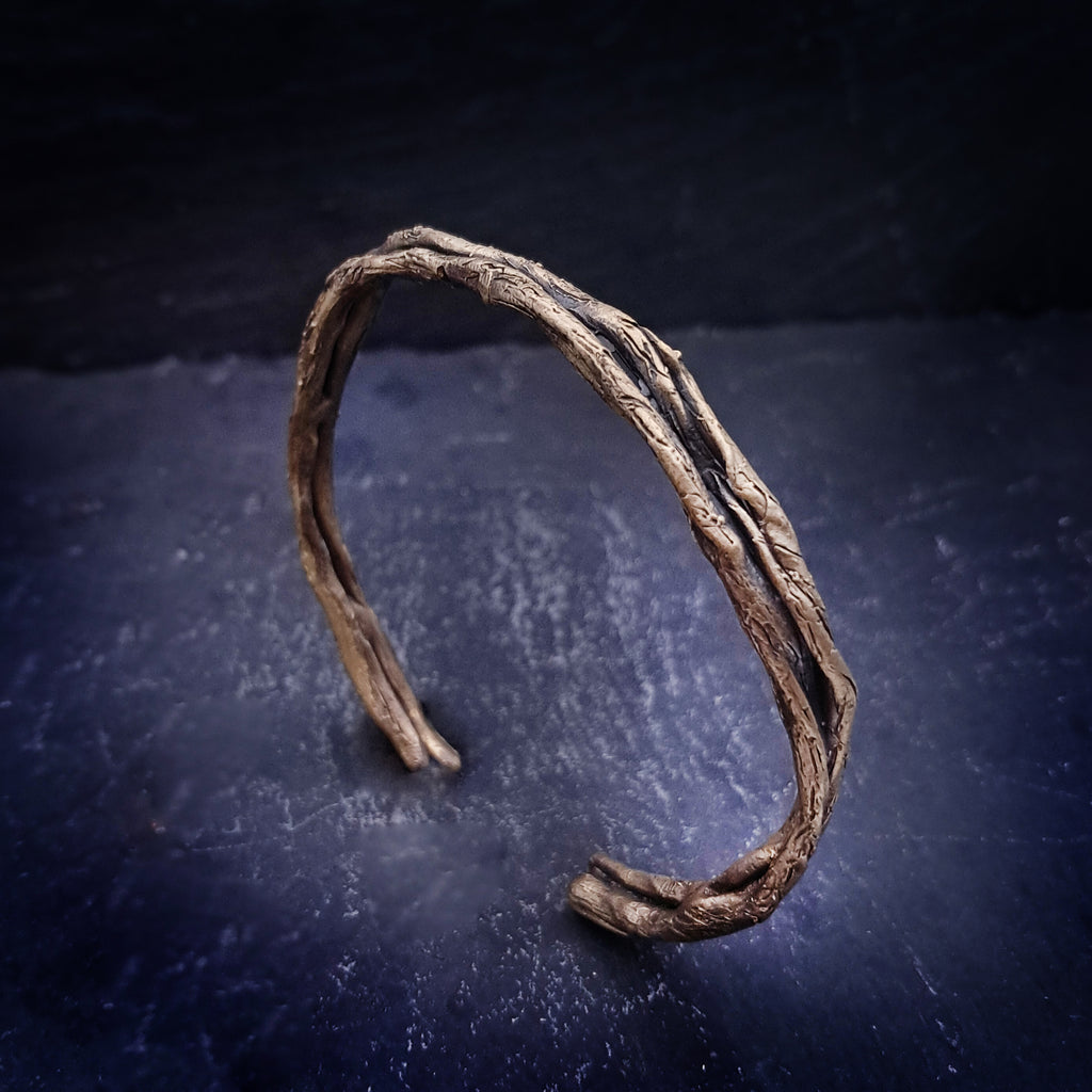 ''Branches'' Brass Cuff Bracelet