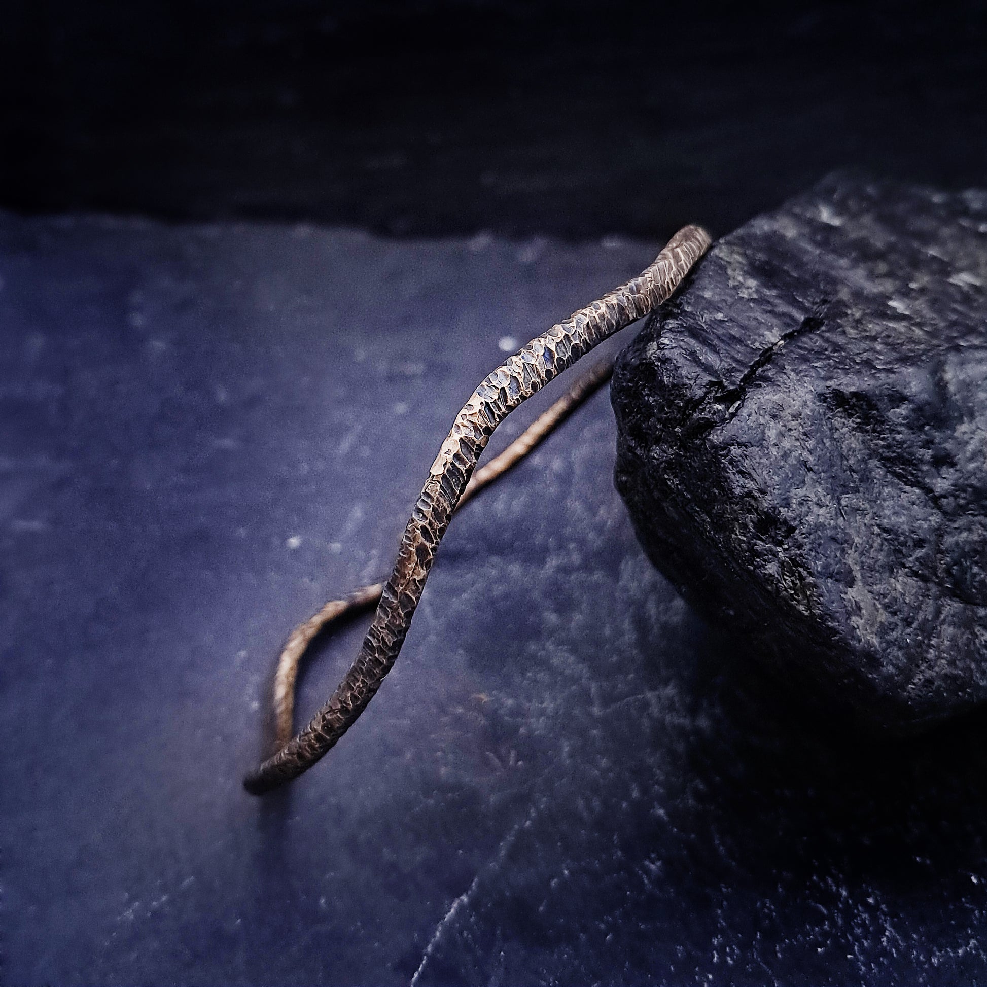 ''Waves'' Brass Cuff Bracelet
