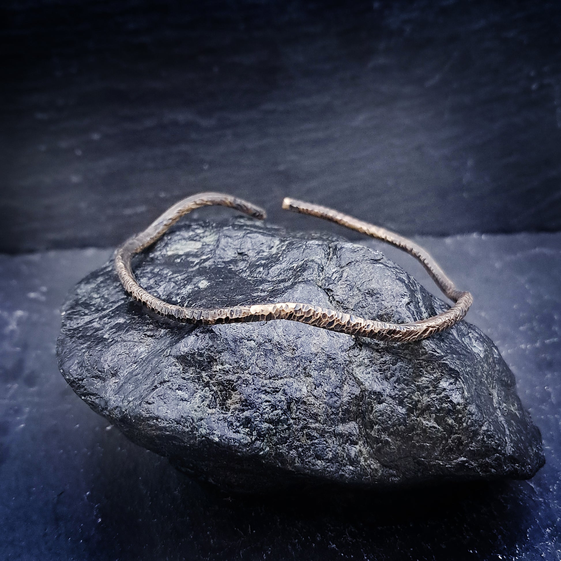 ''Waves'' Brass Cuff Bracelet