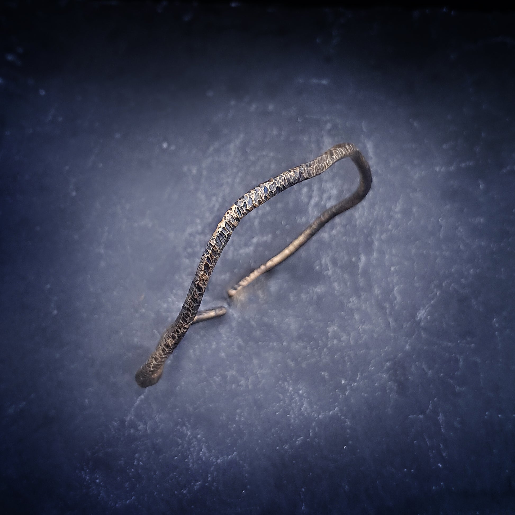 ''Waves'' Brass Cuff Bracelet