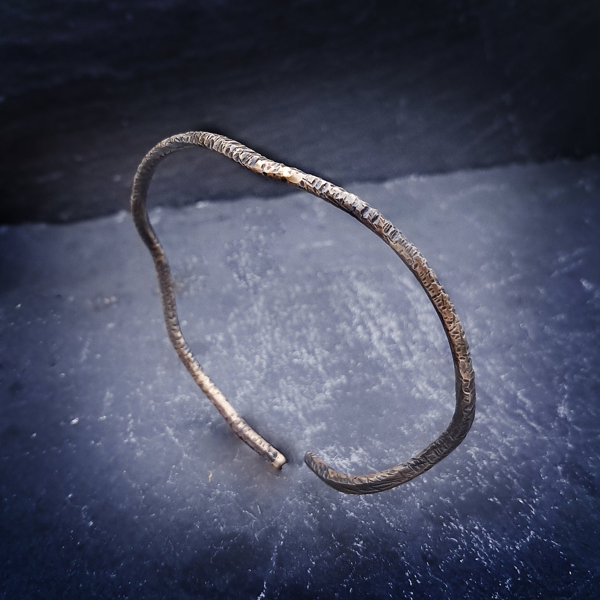 ''Waves'' Brass Cuff Bracelet