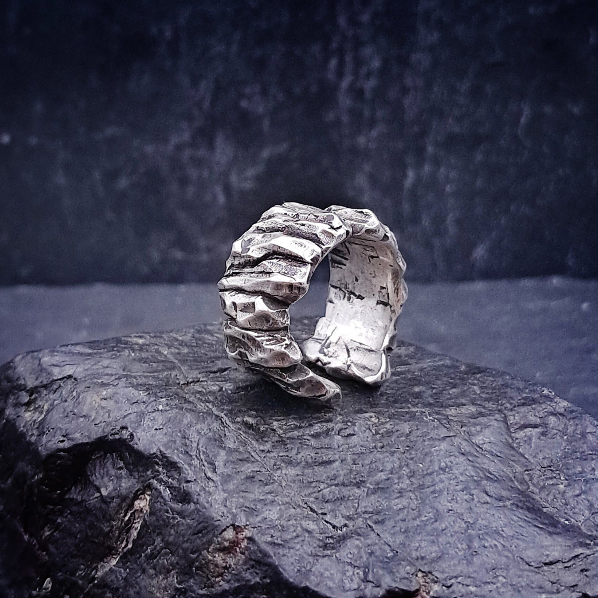 ''Monolith'' Adjustable Silver 925 Ring