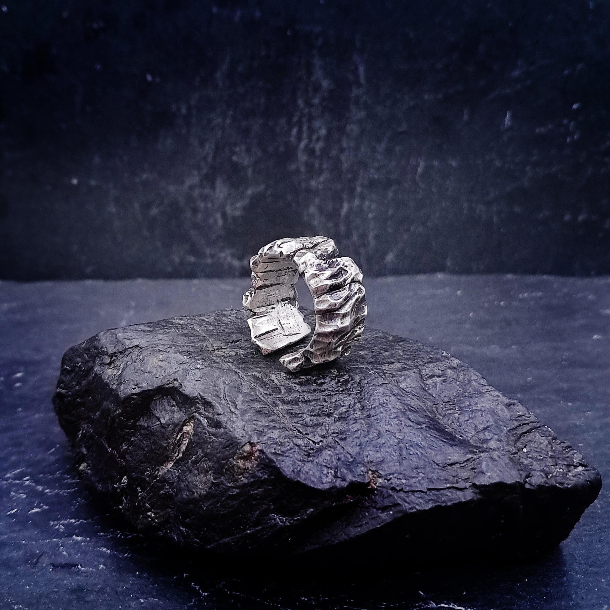 ''Monolith'' Adjustable Silver 925 Ring