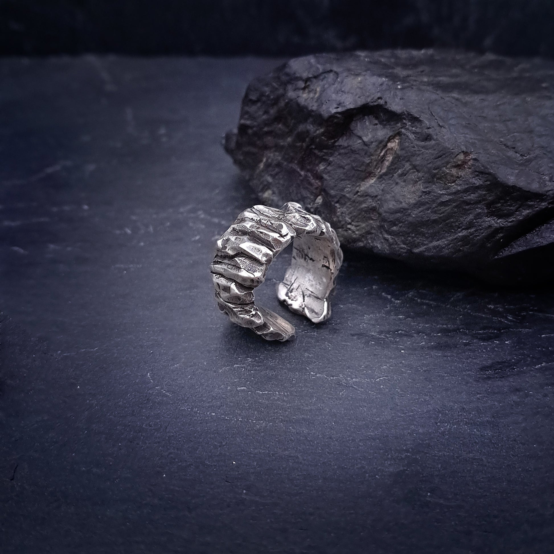 ''Monolith'' Adjustable Silver 925 Ring