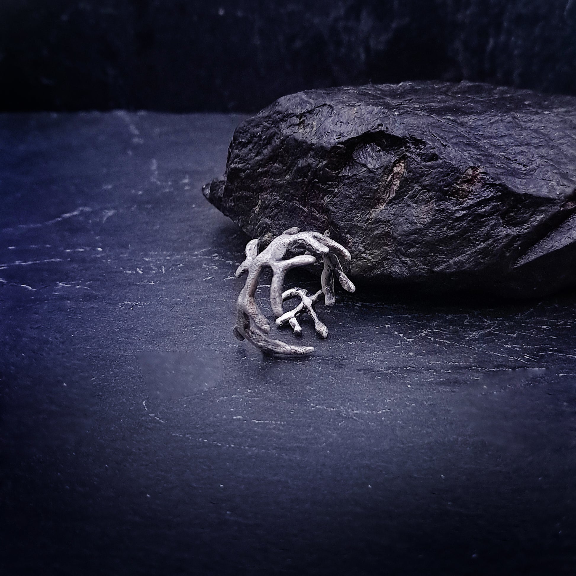''Roots'' 925 silver or brass ring