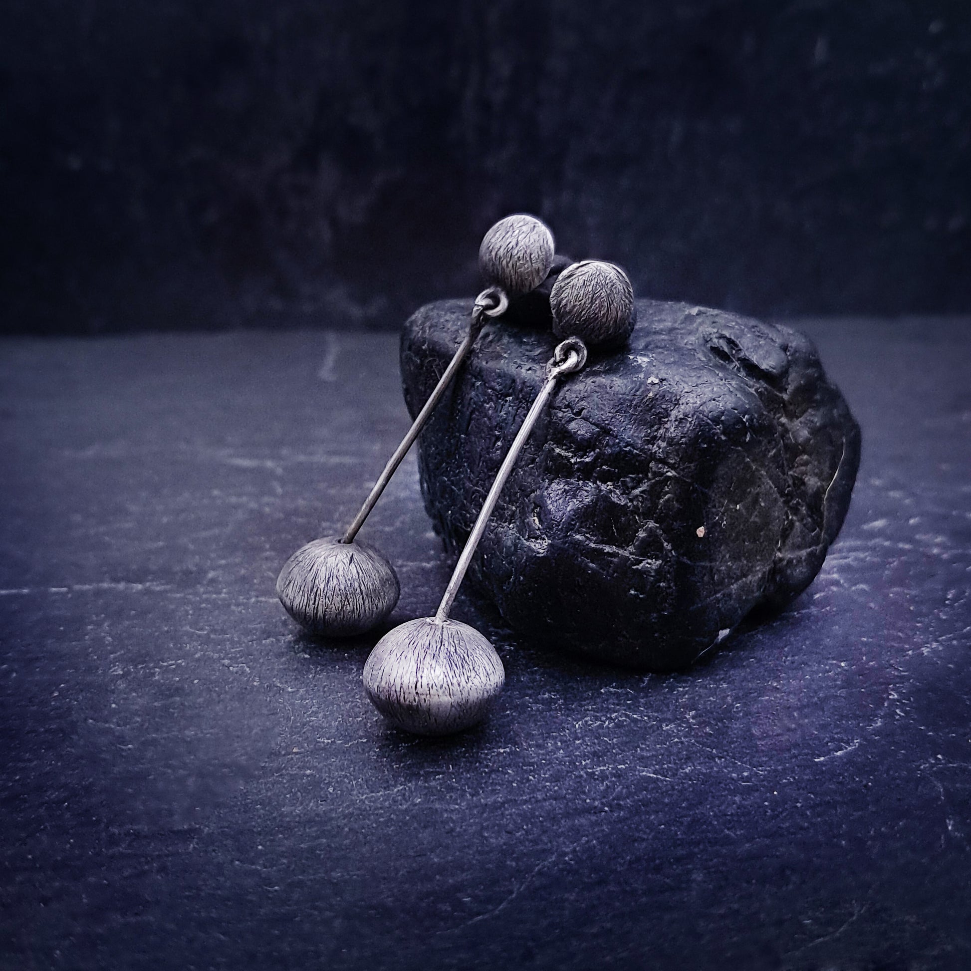 ''Spherical'' silver 925 earrings