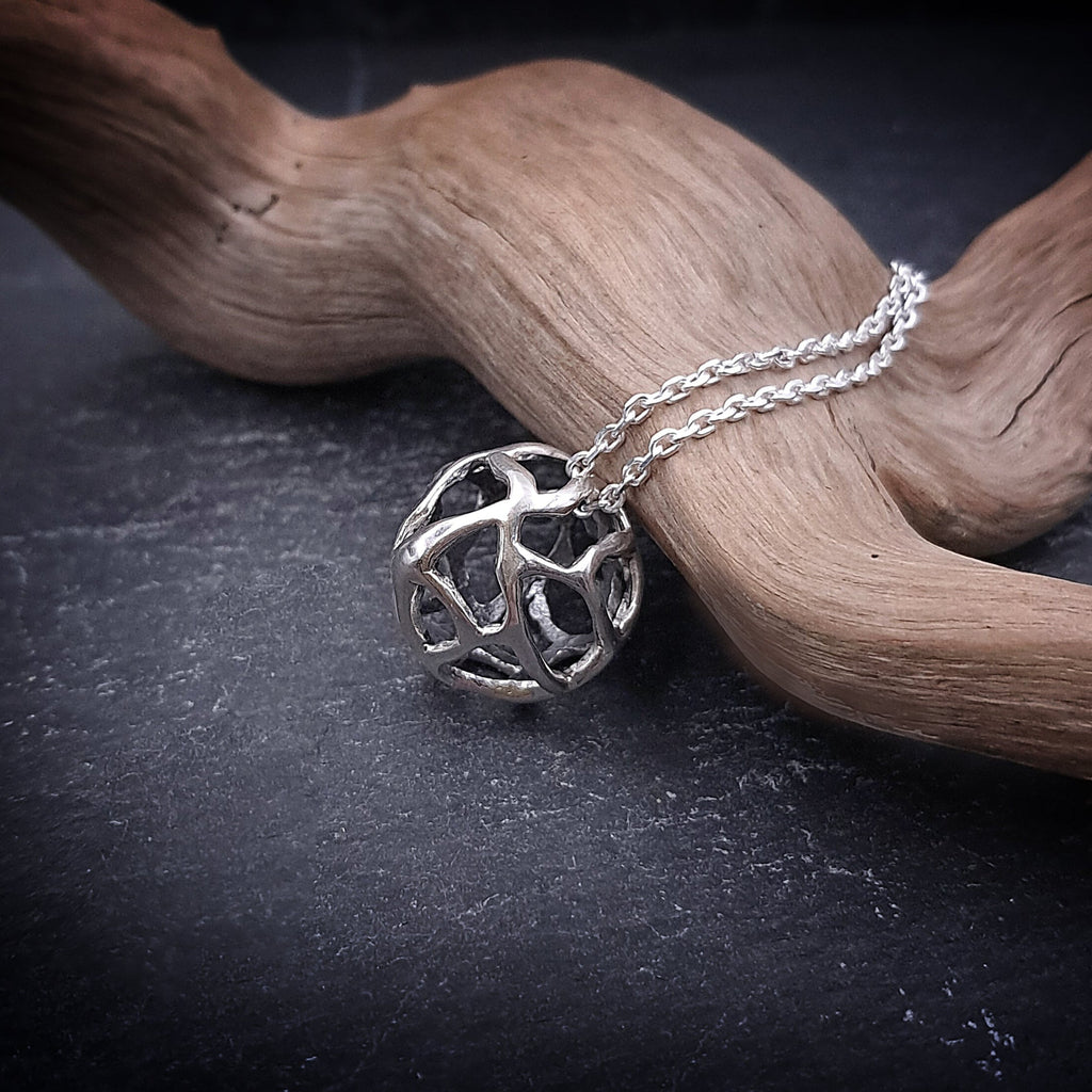 ''Orb of Light'' 925 Silver Necklace