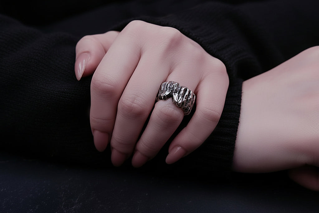 ''Monolith'' Adjustable Silver 925 Ring