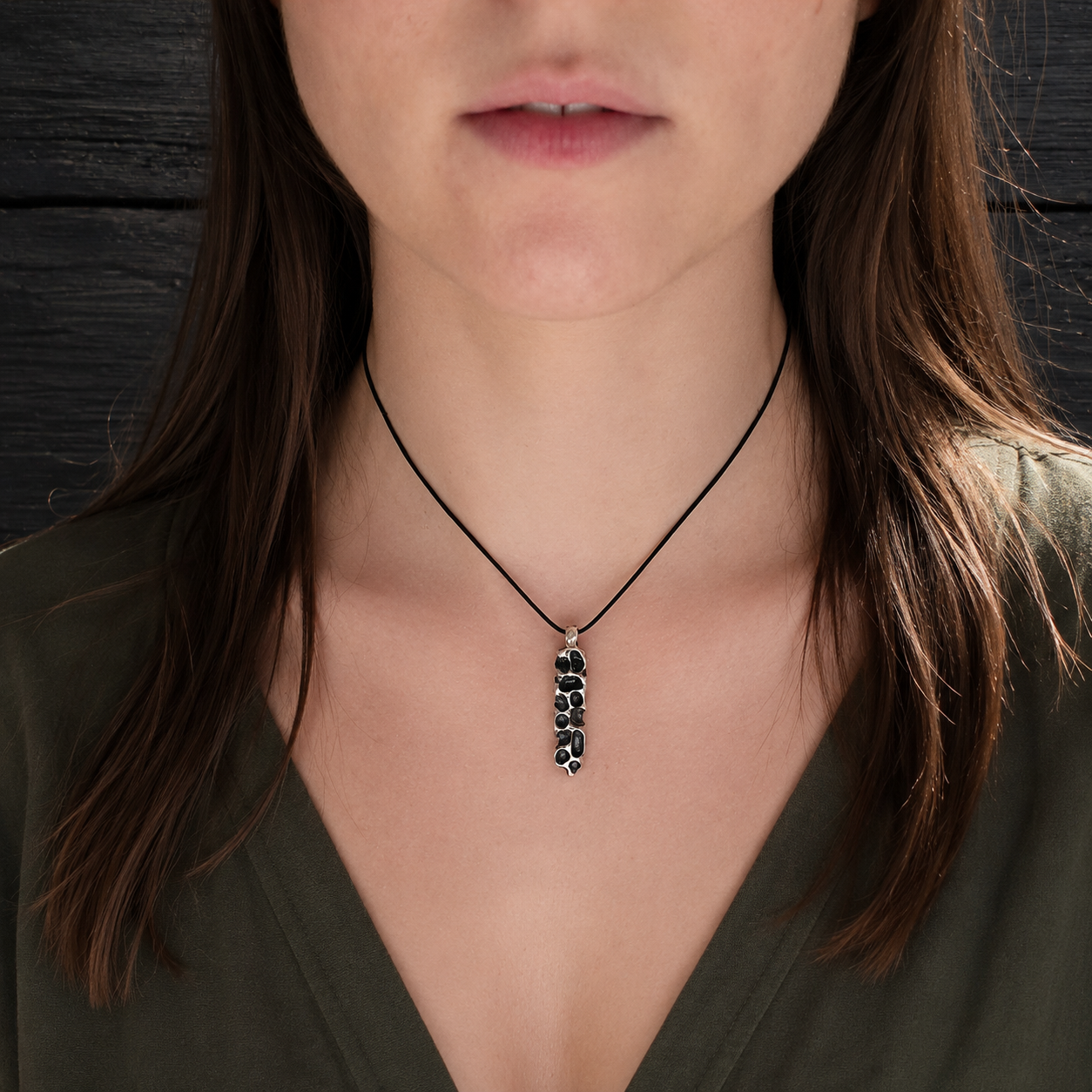 ''Caves'' 925 Silver Necklace