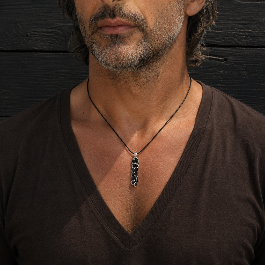 ''Caves'' 925 Silver Necklace