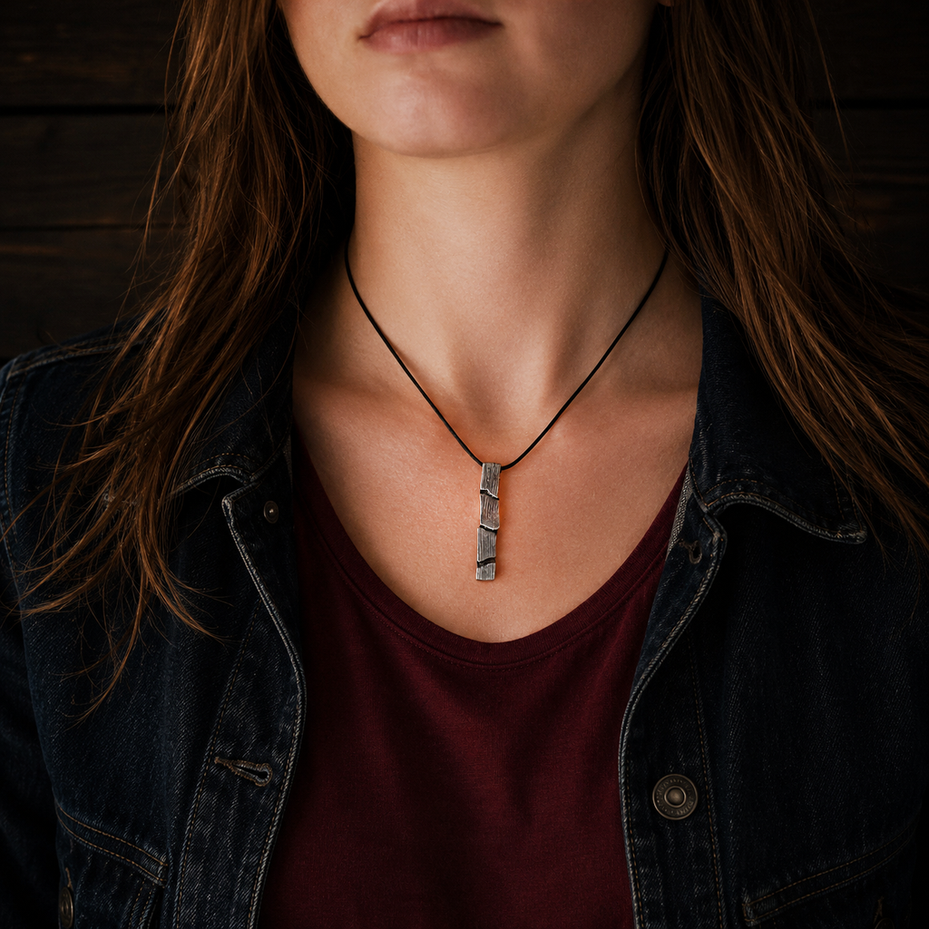 ''Fault Line'' 925 Silver Necklace