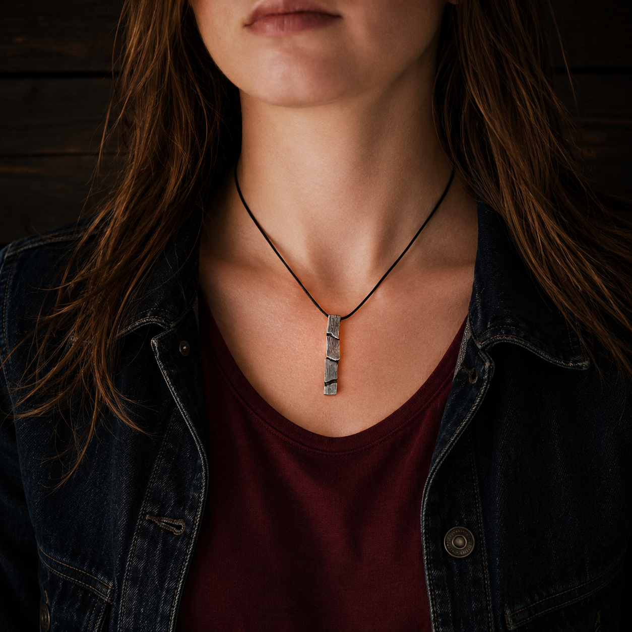 ''Fault Line'' 925 Silver Necklace