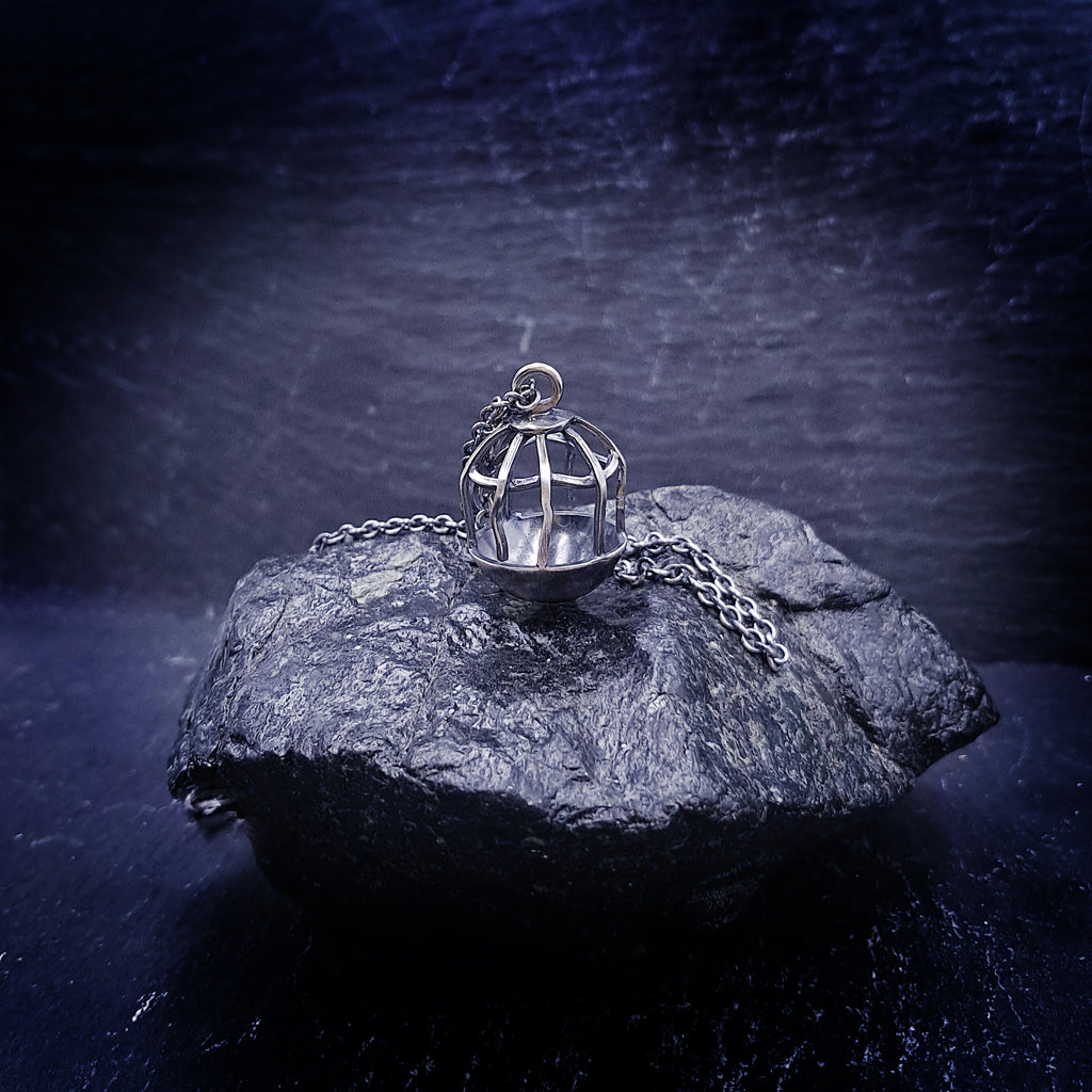 ''The Cage'' 925 Silver Necklace