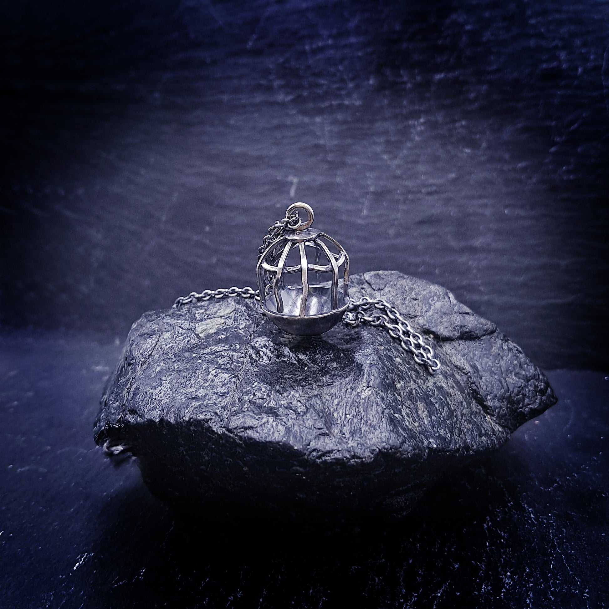 ''The Cage'' 925 Silver Necklace