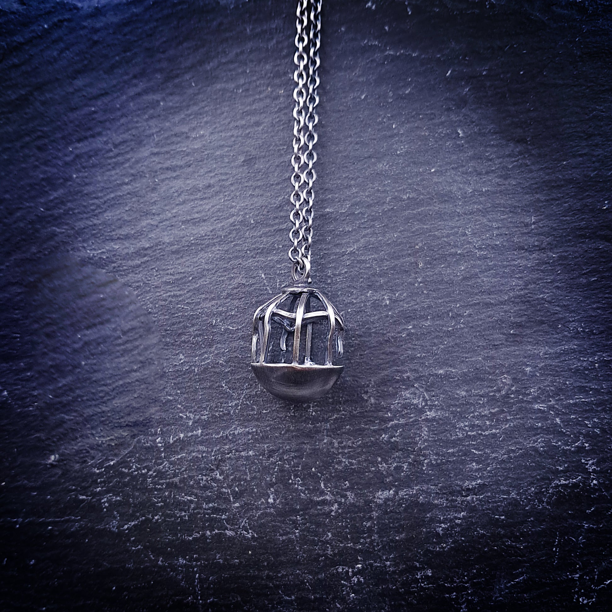 ''The Cage'' 925 Silver Necklace