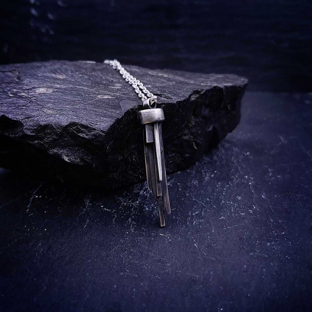 ''Stalactites''  925 Silver Necklace