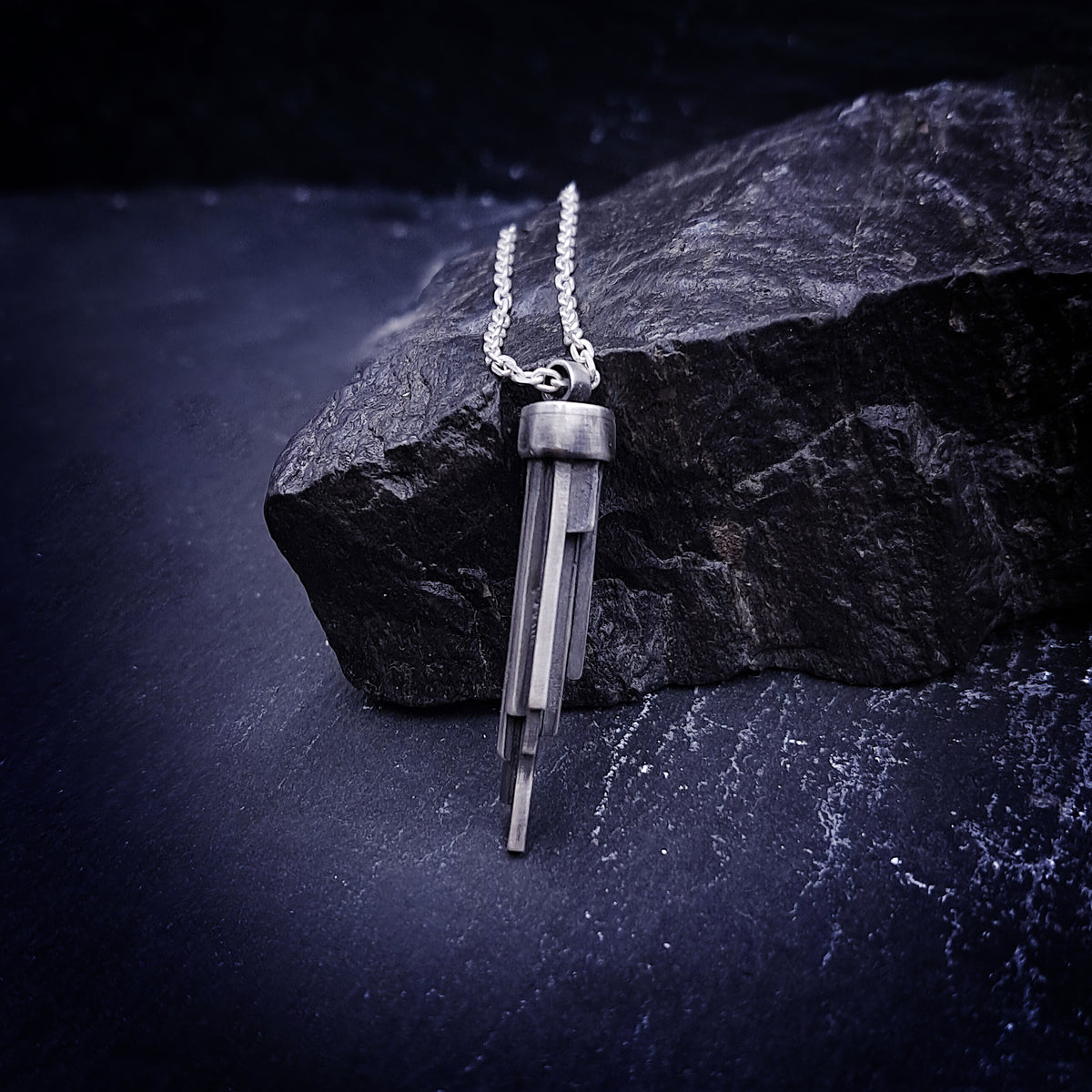 ''Stalactites''  925 Silver Necklace